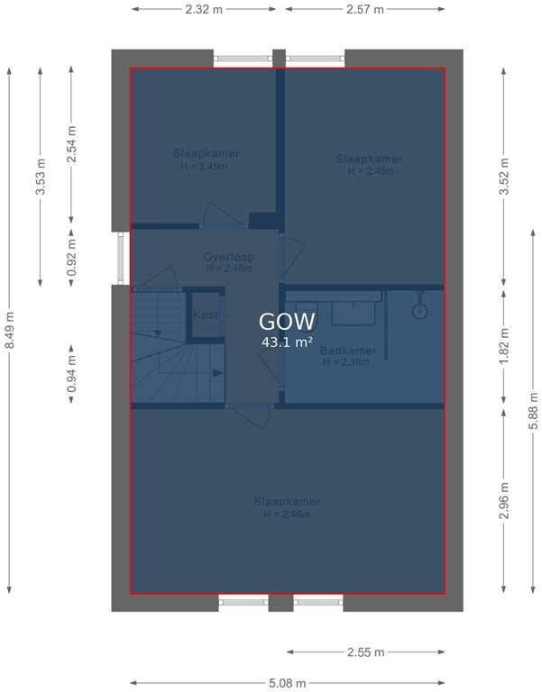 mediumsize floorplan